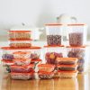 17 Pcs Square Plastic Storage Container Kitchen Food Storage Container Set