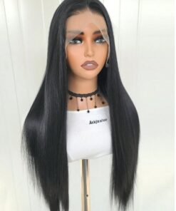 Straight Black Color Lace Front Wig For Women 20inch